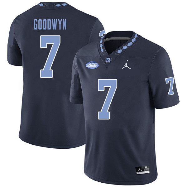 Jordan Brand Men #7 Gray Goodwyn North Carolina Tar Heels College Football Jerseys Sale-Navy